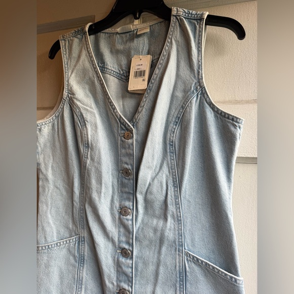 Levi's Light Blue Button-Down Mini Dress - Picture 5 of 11